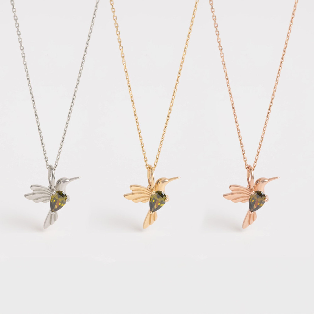 Altın Sinekkuşu Kolye - Goldstore