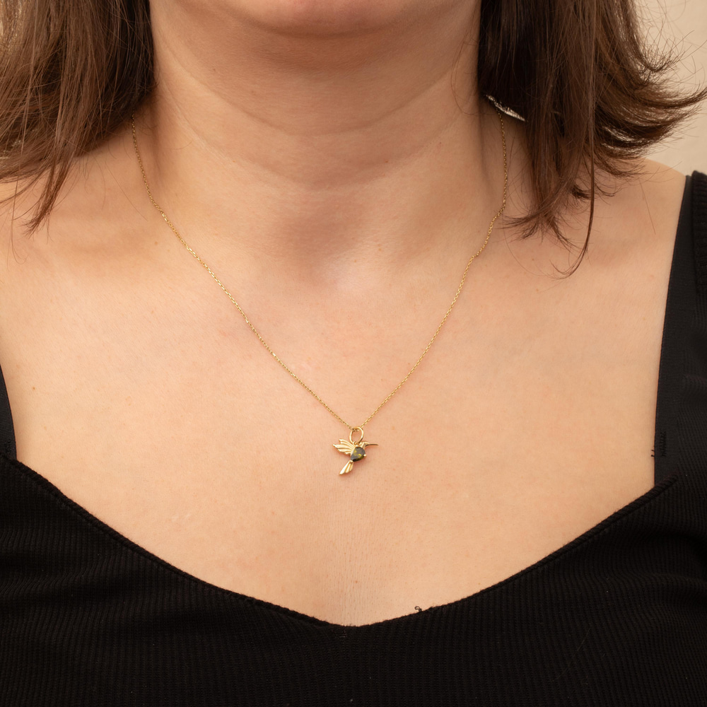 Altın Sinekkuşu Kolye - Goldstore