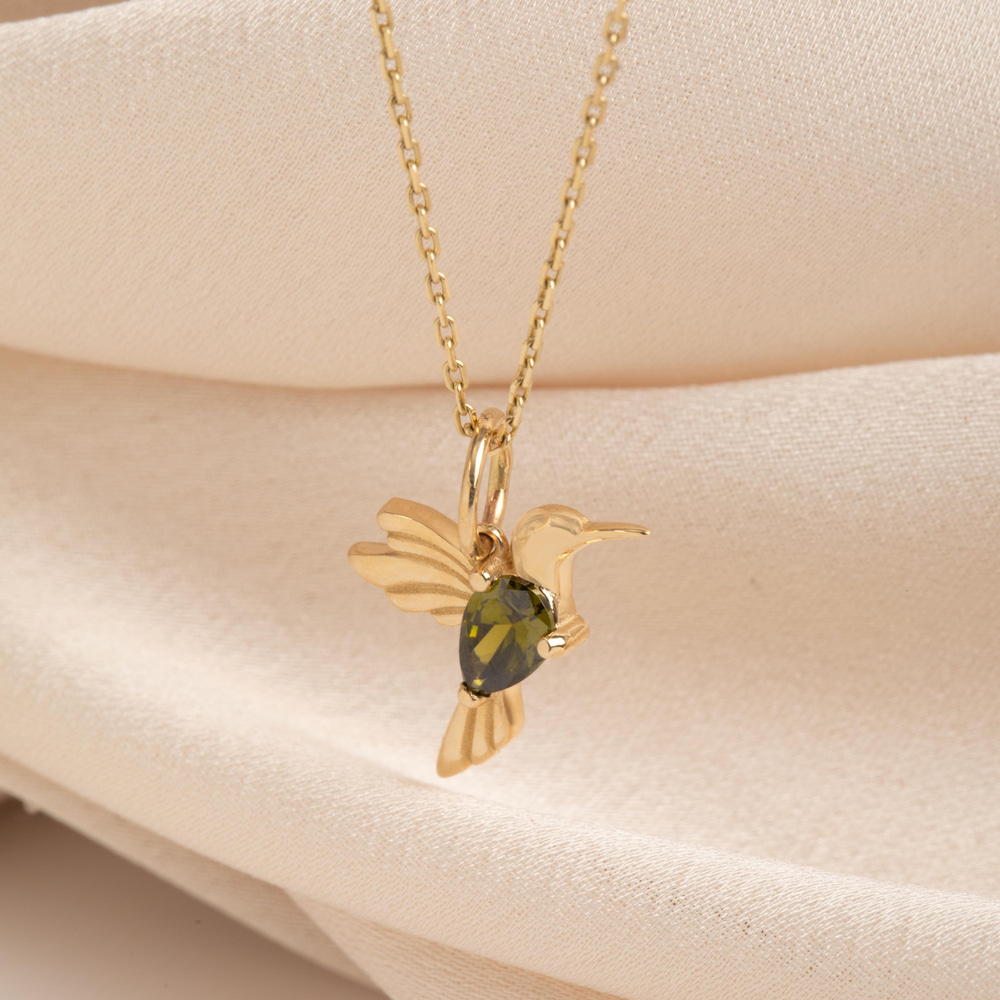 Altın Sinekkuşu Kolye - Goldstore