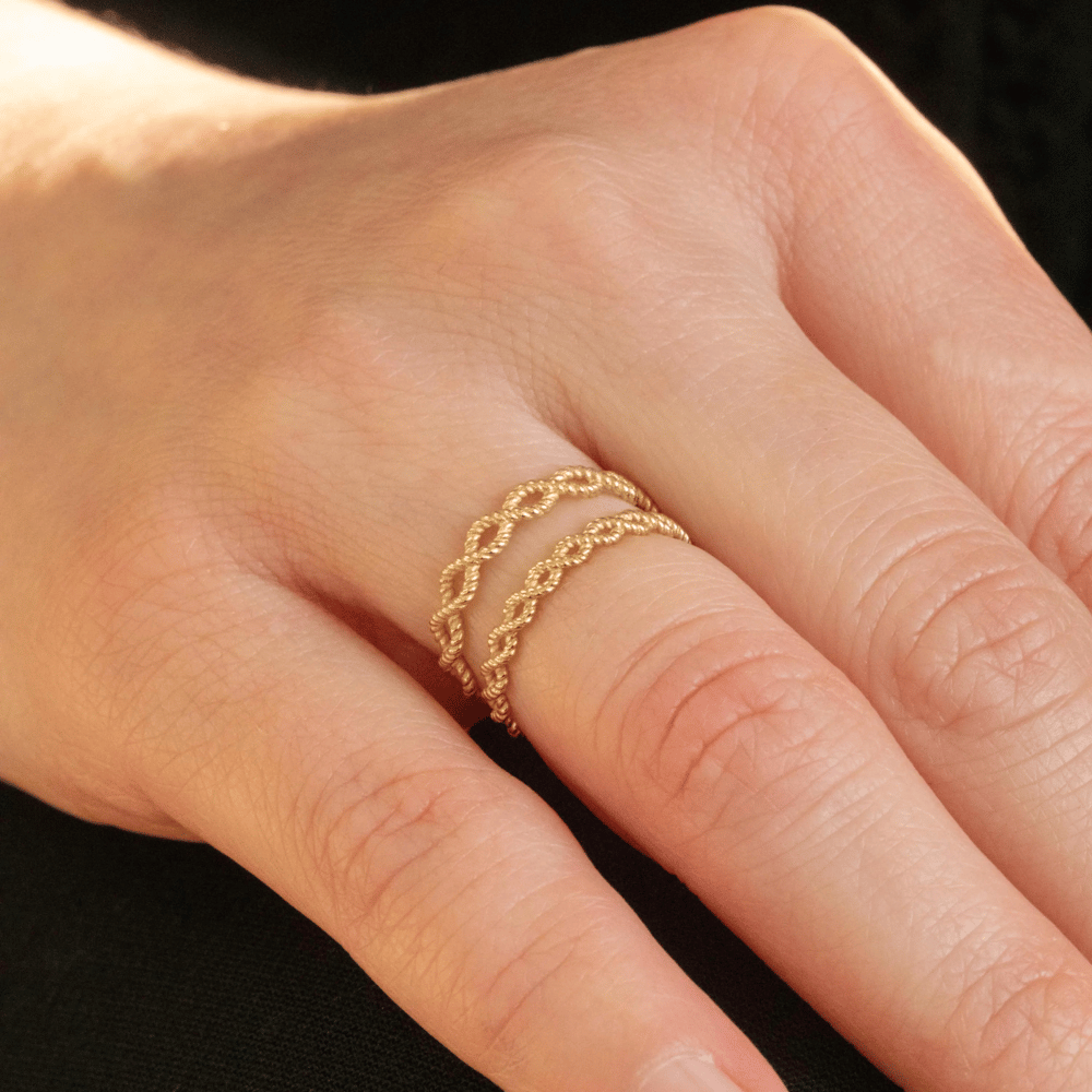 Altın Sonsuzluk Düğüm Yüzük - Goldstore