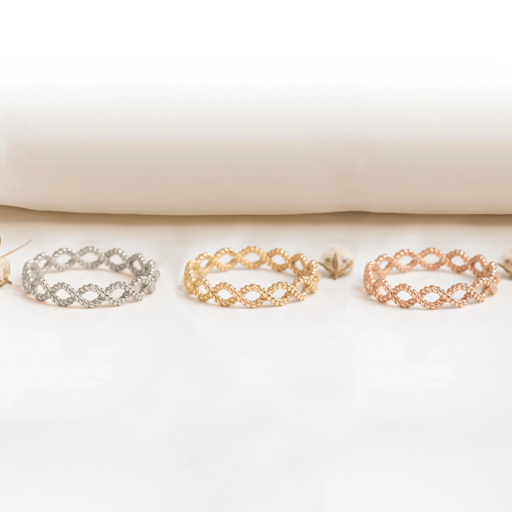 Altın Sonsuzluk Düğüm Yüzük - Goldstore