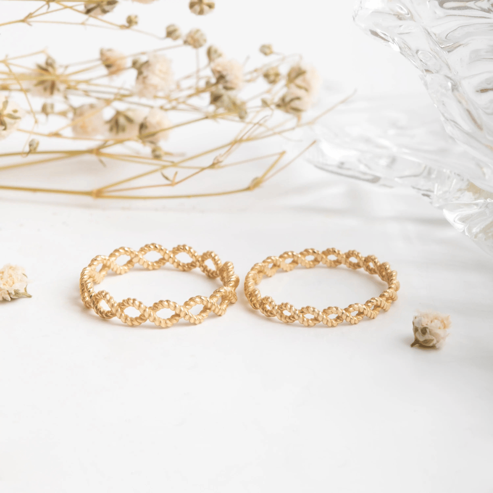 Altın Sonsuzluk Düğüm Yüzük - Goldstore