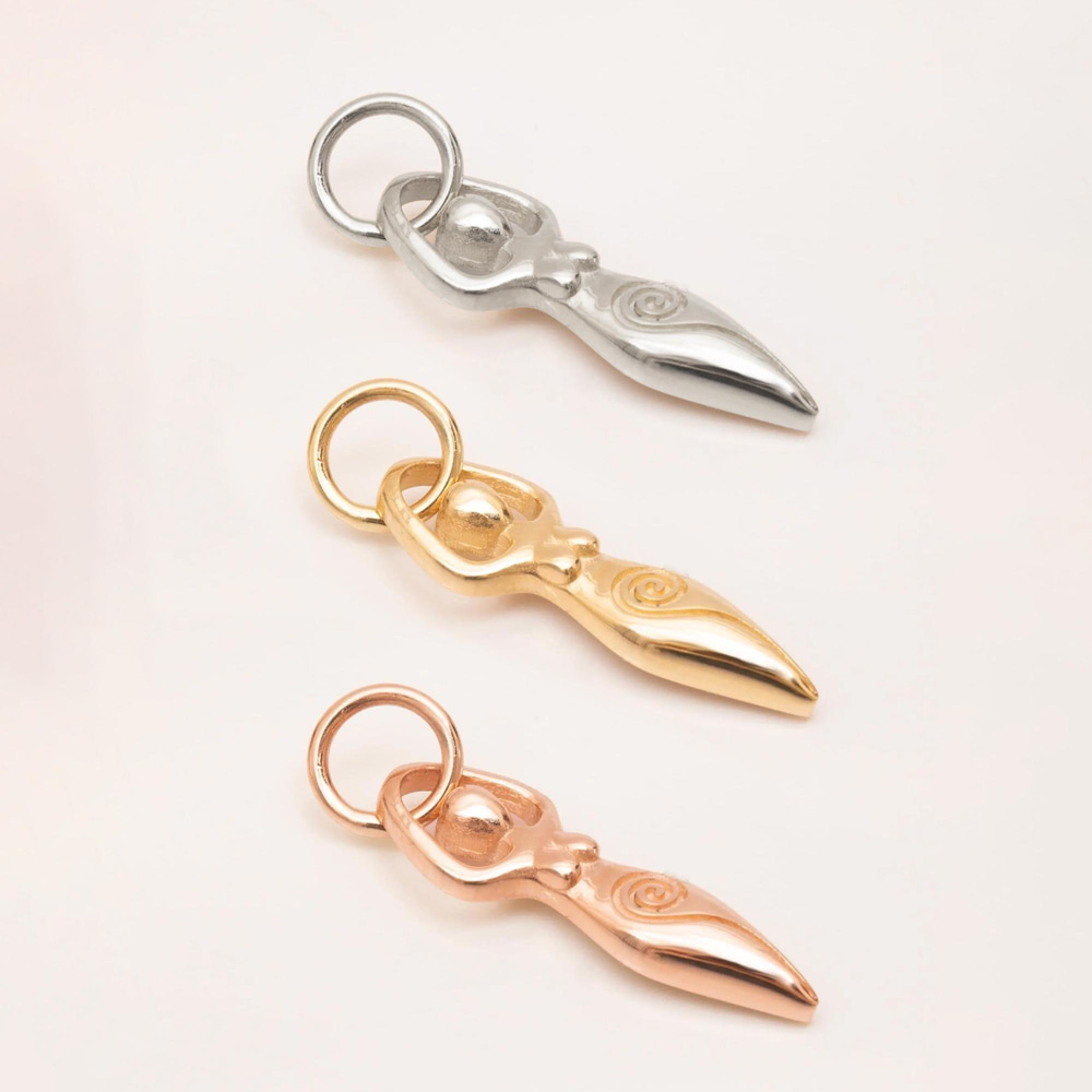 Altın Tanrıça Spiral Kolye - Goldstore