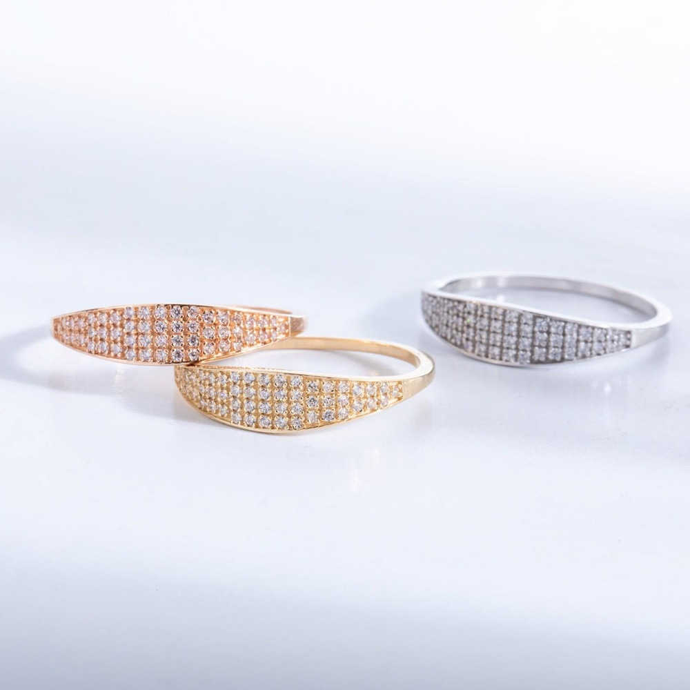 Altın Taşlı Signet Yüzük - Goldstore