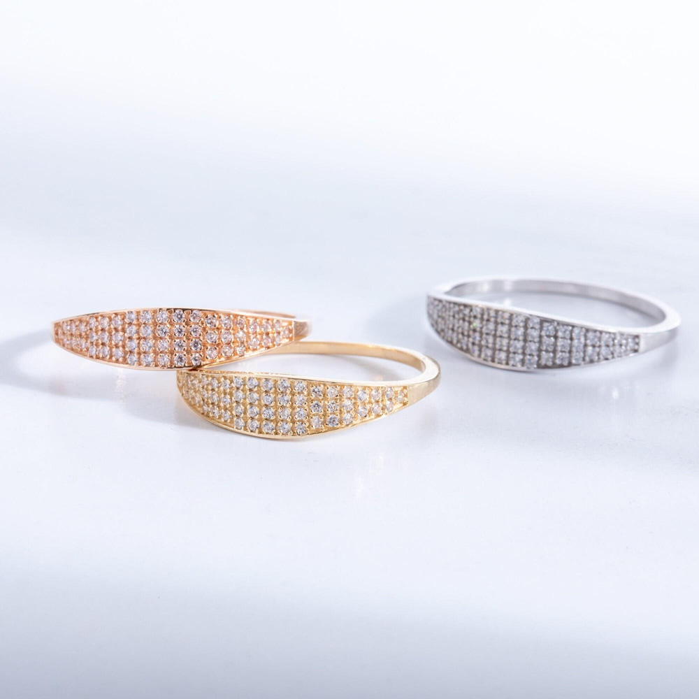 Altın Taşlı Signet Yüzük - Goldstore