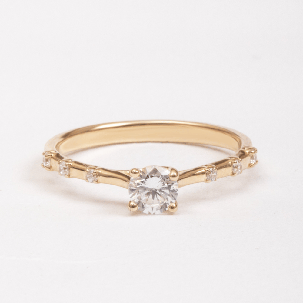 Altın Tektaş CZ Taşlı Yüzük - Goldstore
