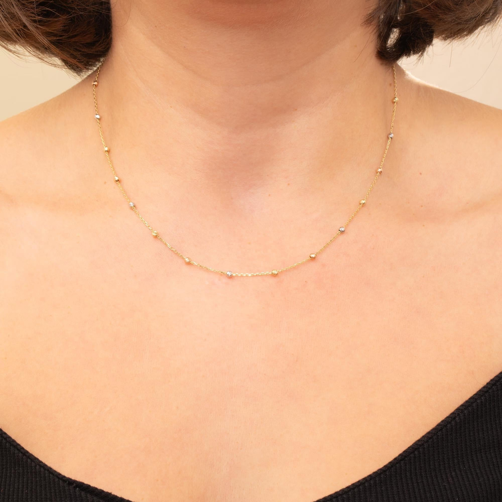 Altın Toplu Zincir Kolye - Goldstore