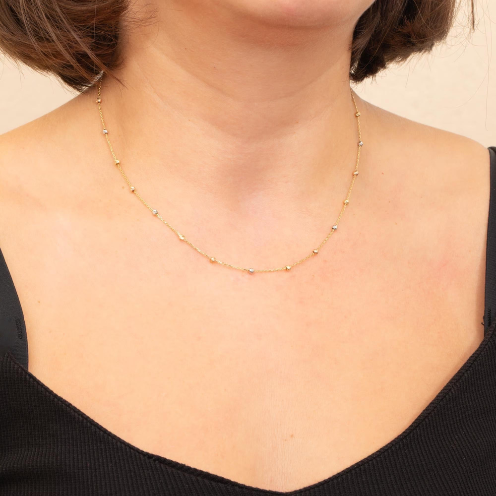 Altın Toplu Zincir Kolye - Goldstore