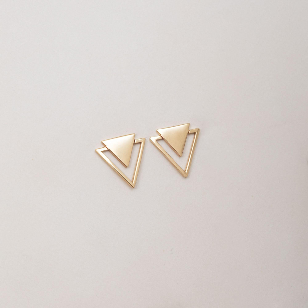 Altın Üçgen Küpe - Goldstore