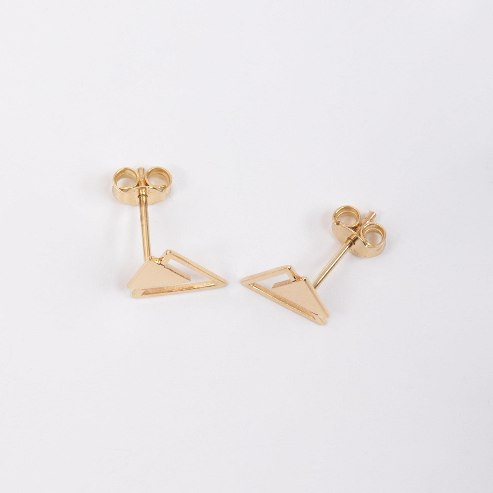 Altın Üçgen Küpe - Goldstore