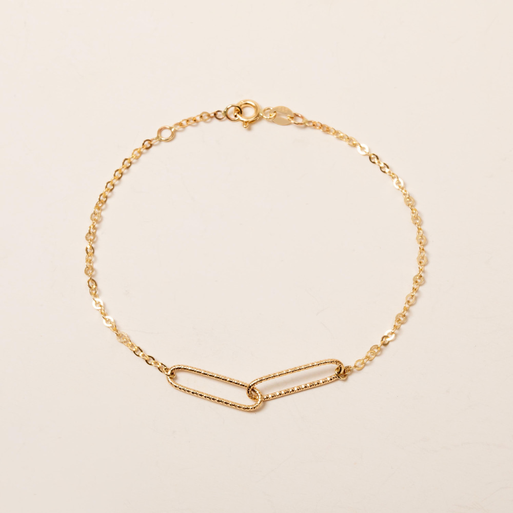 Altın Uzun Oval Halka Bileklik - Goldstore