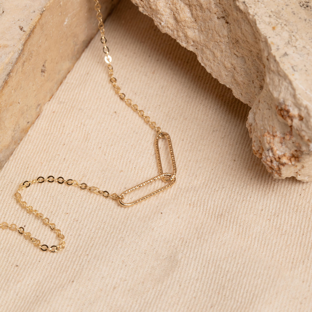 Altın Uzun Oval Halka Bileklik - Goldstore