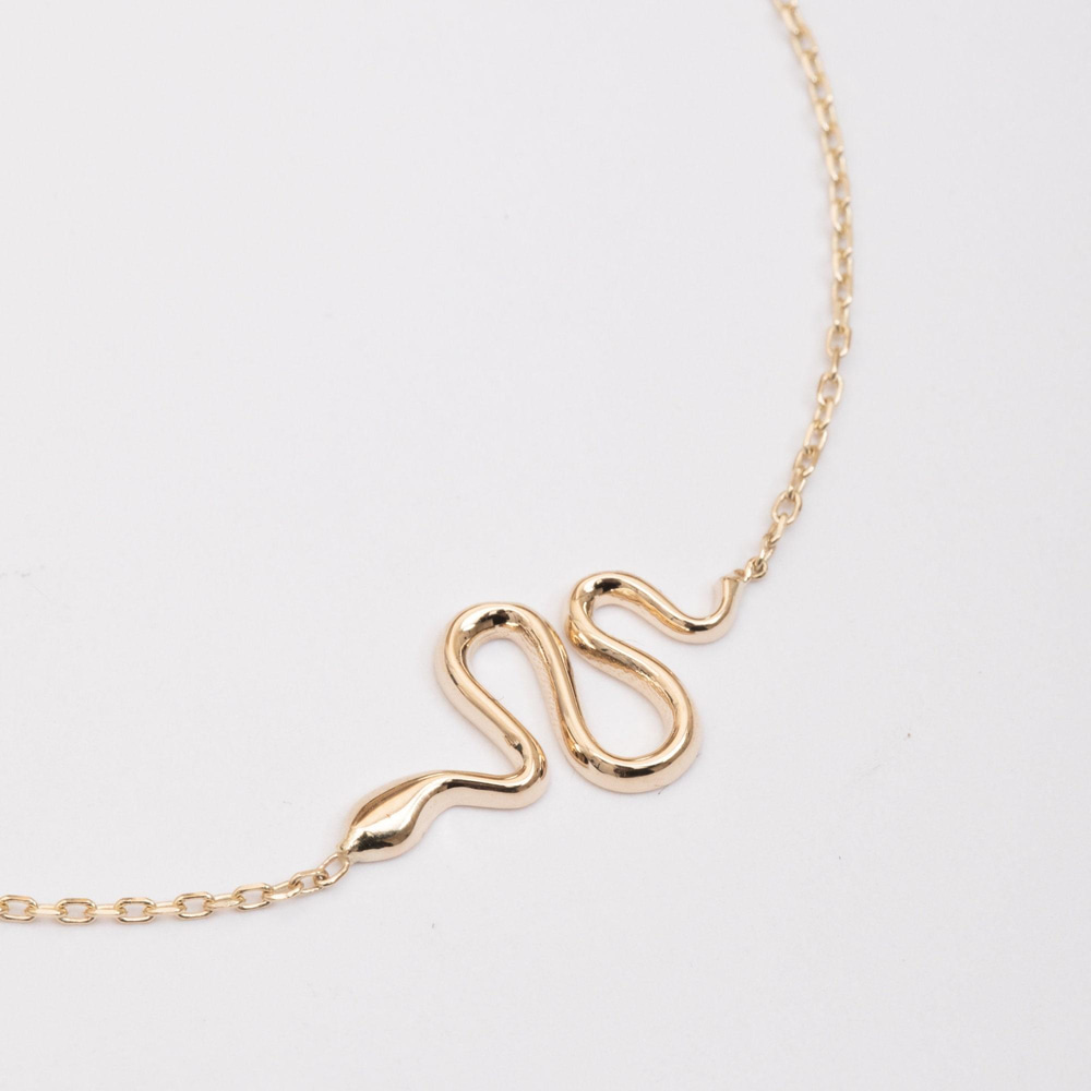 Altın Yılan Figürlü Bileklik - Goldstore