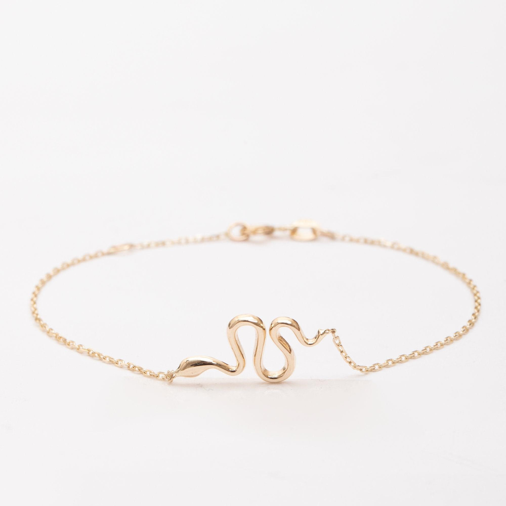 Altın Yılan Figürlü Bileklik - Goldstore