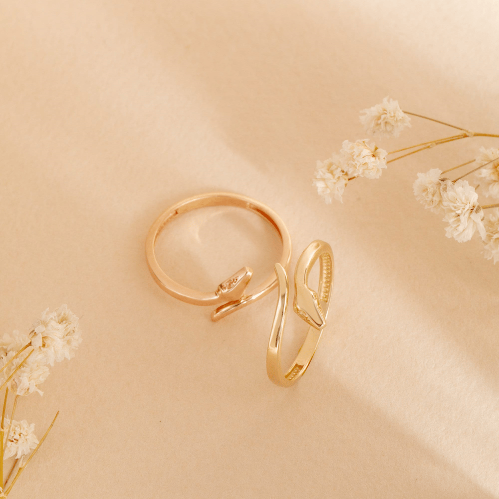 Altın Yılan Figürlü Yüzük - Goldstore