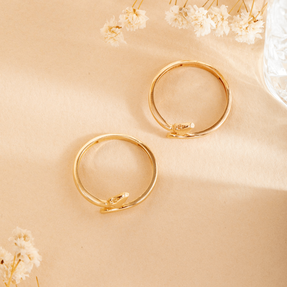 Altın Yılan Figürlü Yüzük - Goldstore