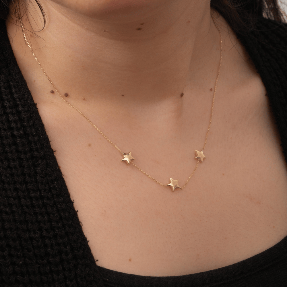 Altın Yıldız Figürlü Kolye - Goldstore