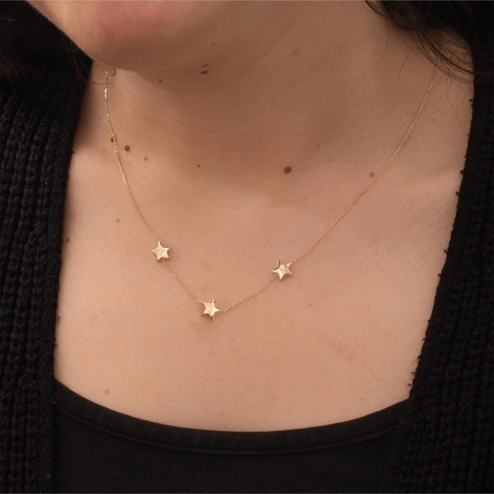 Altın Yıldız Figürlü Kolye - Goldstore