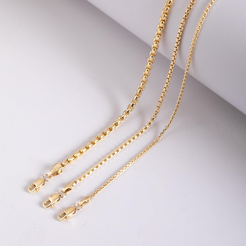 Altın Yuvarlak Küp Zincir Bileklik - Goldstore