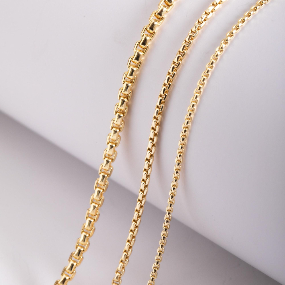 Altın Yuvarlak Küp Zincir Bileklik - Goldstore