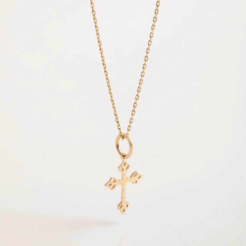 Altın Zarif Haç Kolye - Goldstore