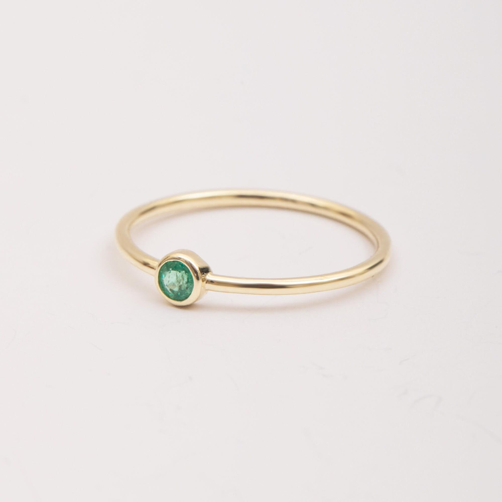 Altın Zümrüt Tektaş Yüzük - Goldstore