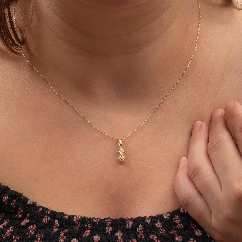 Ananas Figürlü Altın Kolye - Goldstore