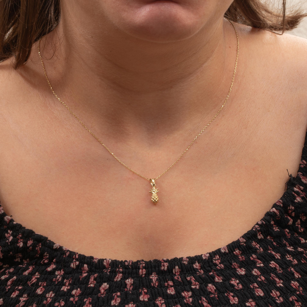 Ananas Figürlü Altın Kolye - Goldstore