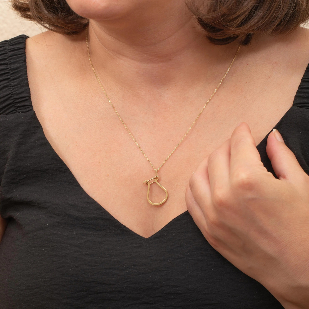At Nalı Formlu Çoklu Charm Tutucu Altın Aparat - Goldstore