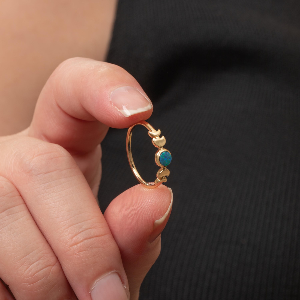 Ay Işığı Opal Altın Yüzük - Goldstore