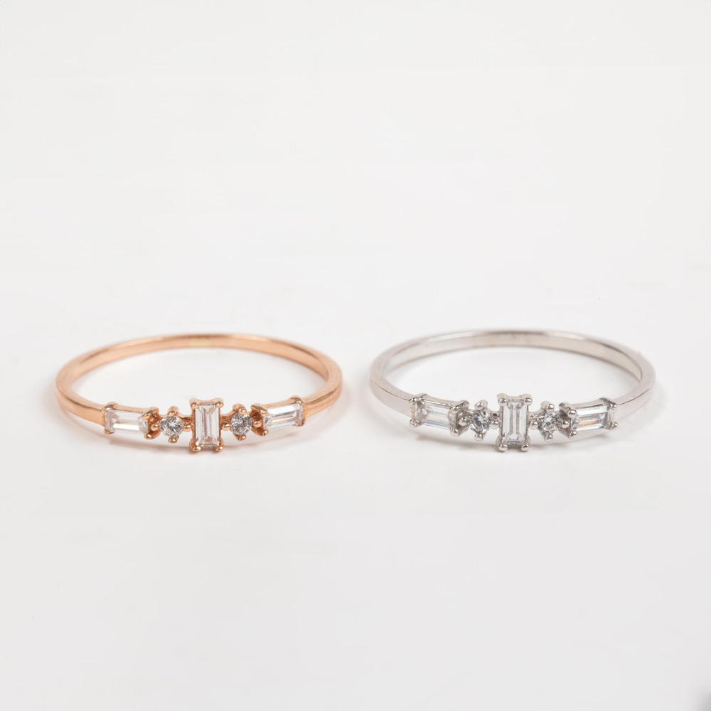 Baget Kesim Taşlı Altın Yüzük - Goldstore