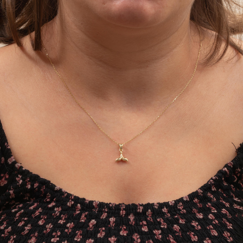 Balina Kuyruğu Altın Kolye - Goldstore