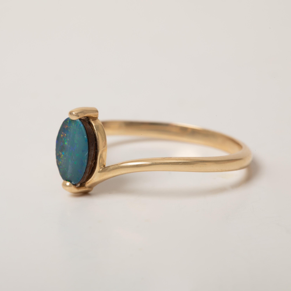 Büyüleyici Doğal Opal Altın Yüzük - Goldstore