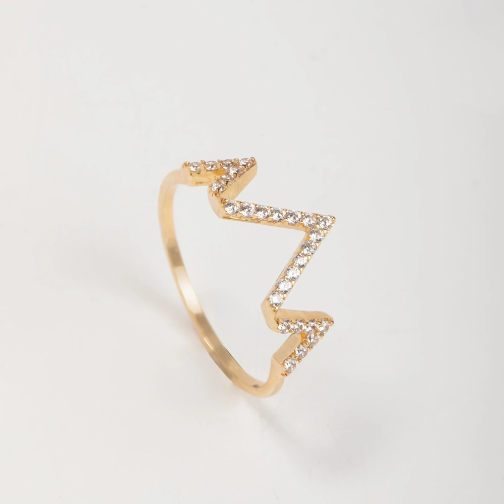 Çoklu V Formlu Altın Yüzük - Goldstore
