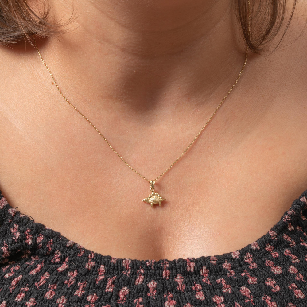 Dinozor Figürlü Altın Kolye - Goldstore