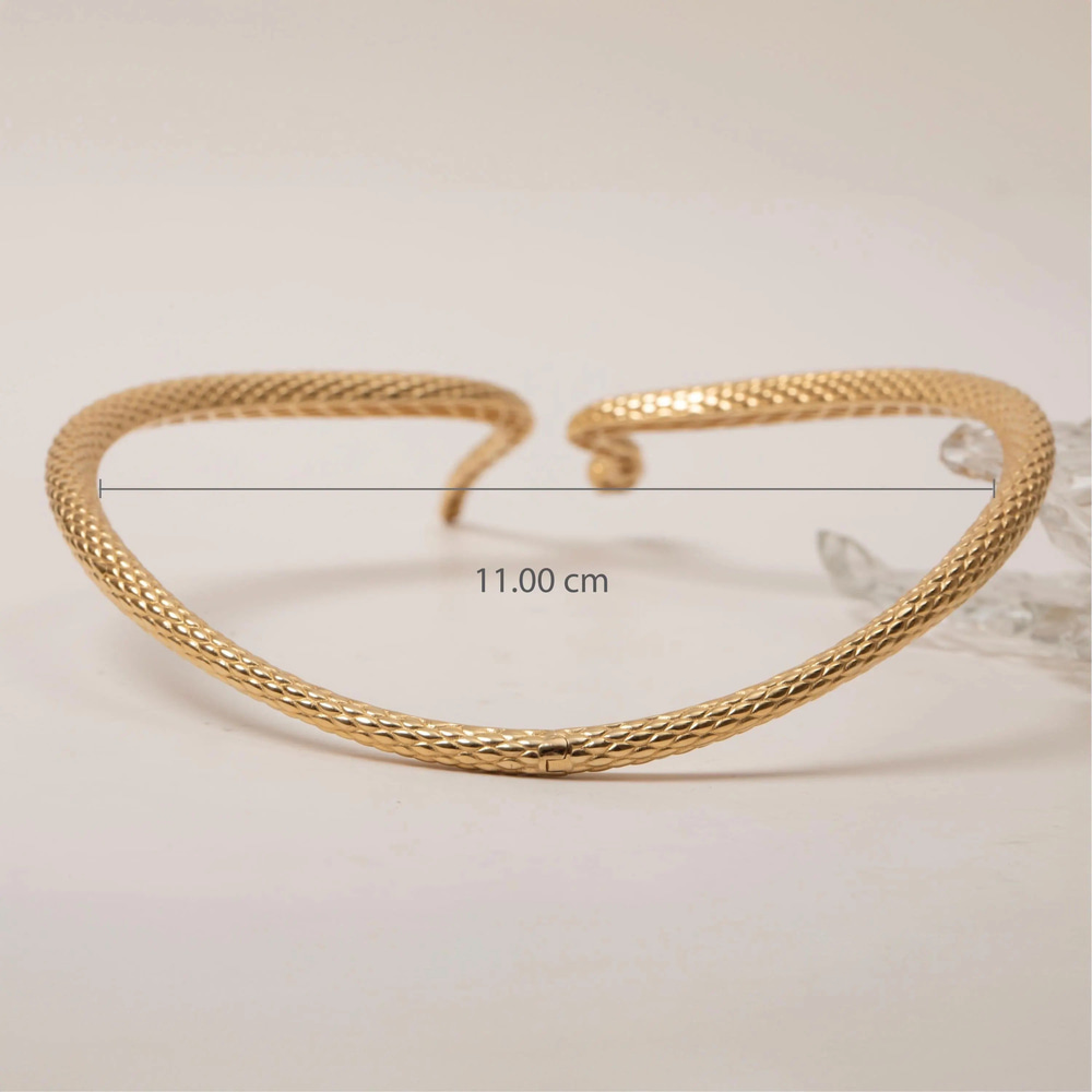 Zümrüt Gözlü Yılan Altın Kolye - Goldstore