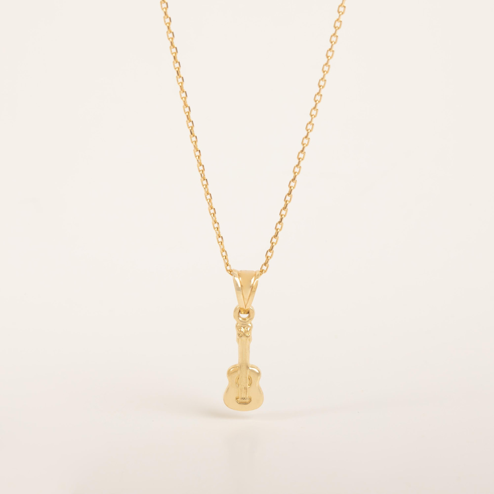 Gitar Figürlü Altın Kolye - Goldstore