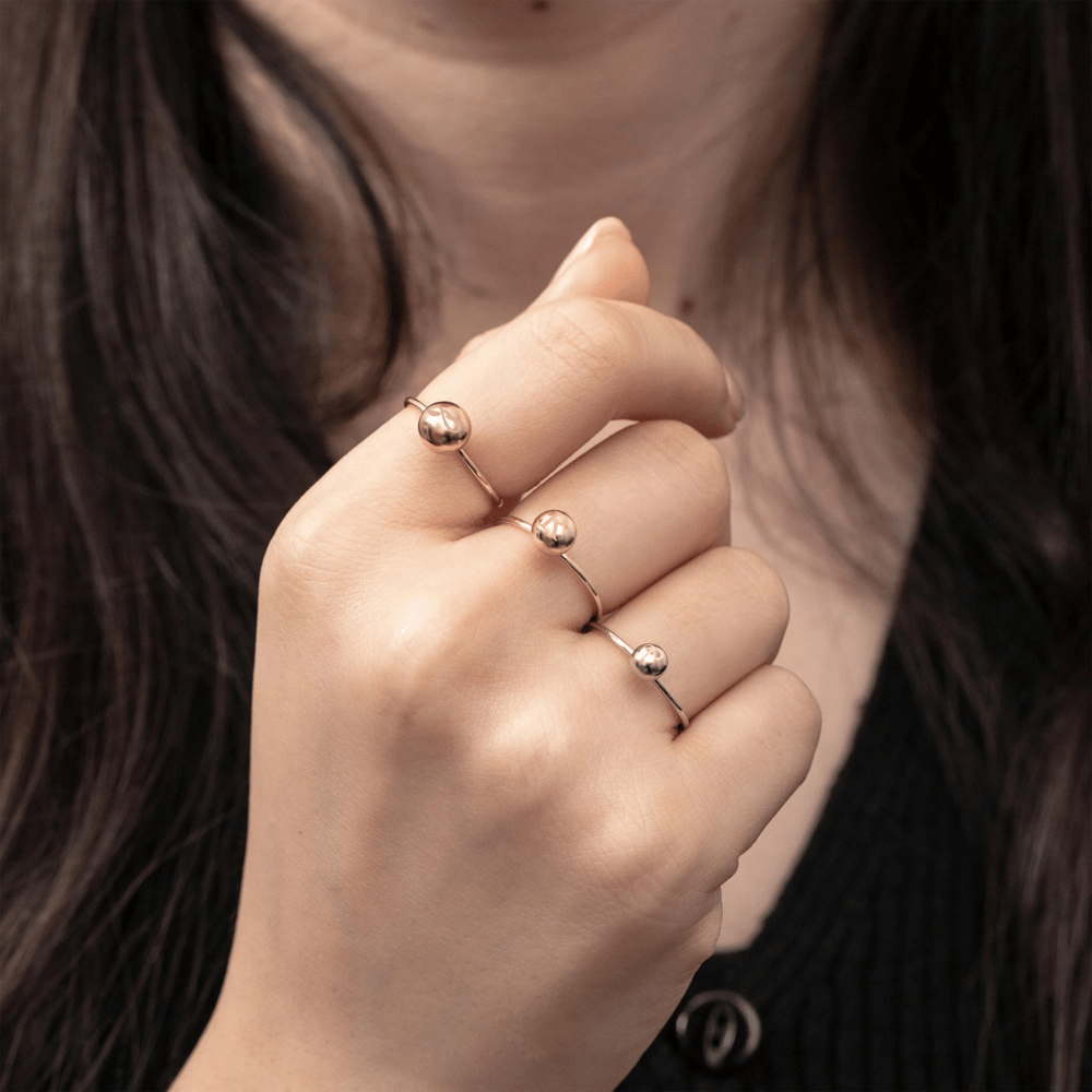 Altın Top Figürlü Yüzük - Goldstore