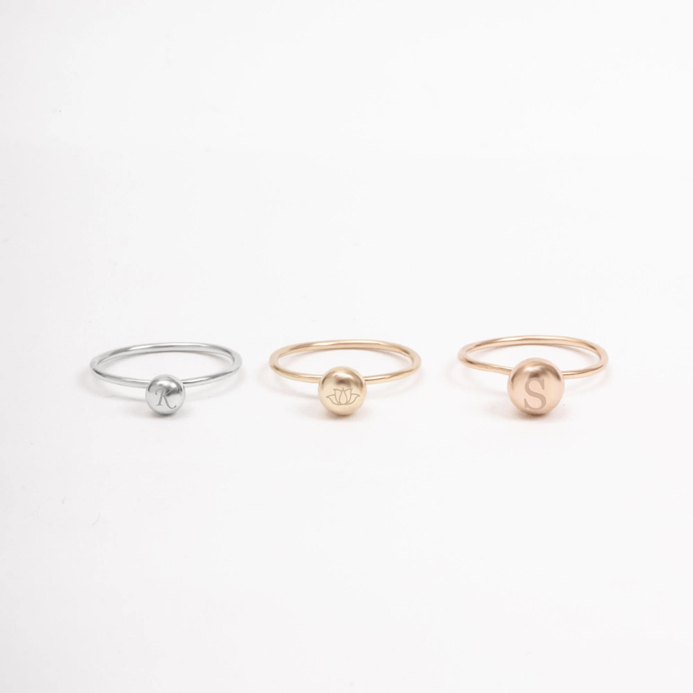 Altın Top Figürlü Yüzük - Goldstore