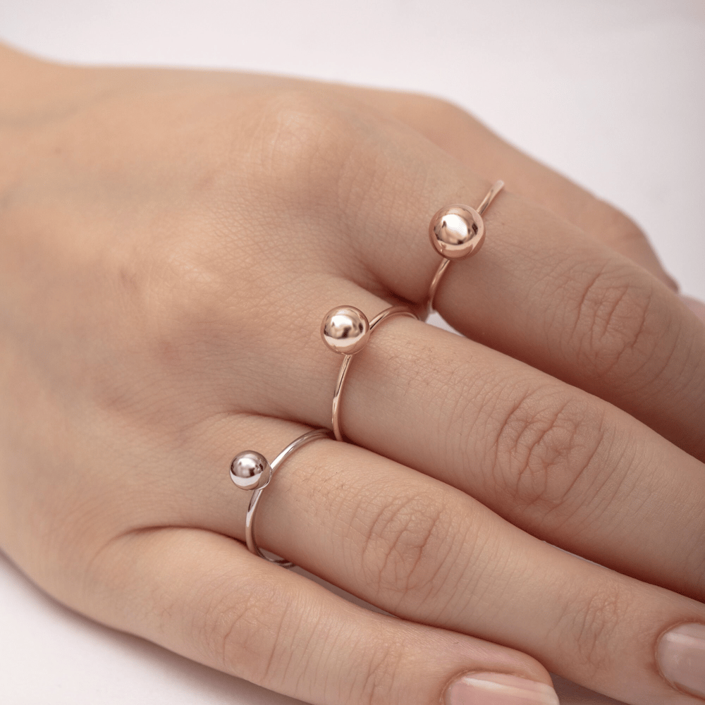 Altın Top Figürlü Yüzük - Goldstore