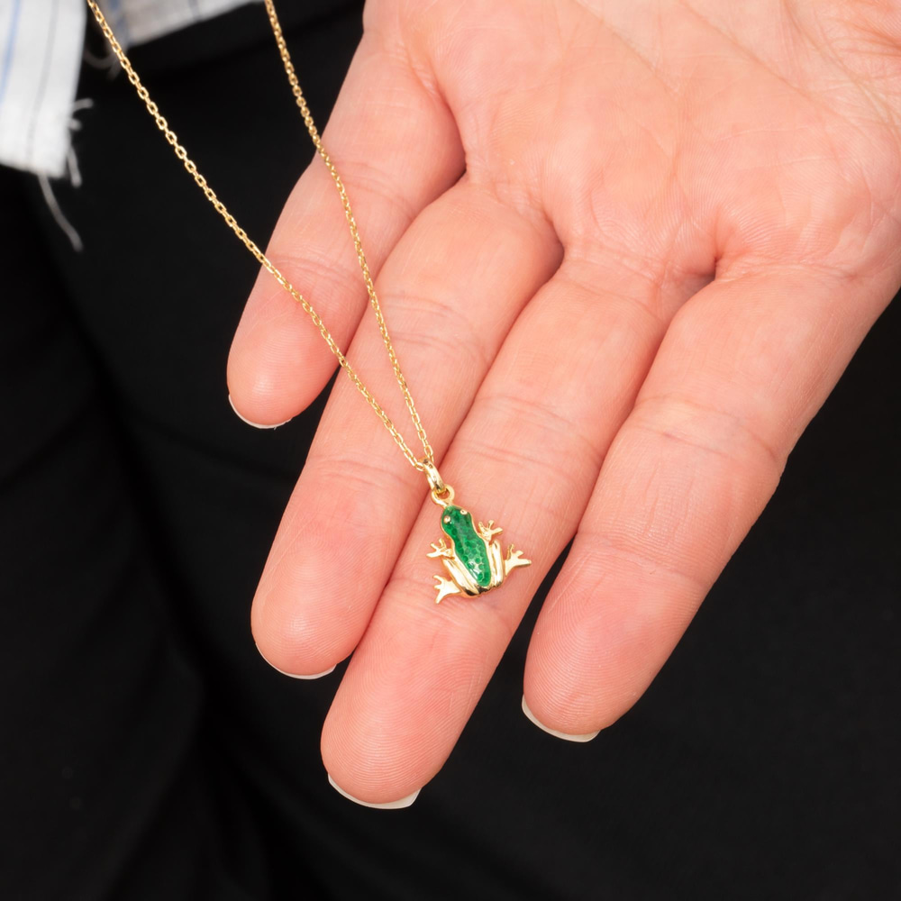 Gold Frog Necklace - Goldstore