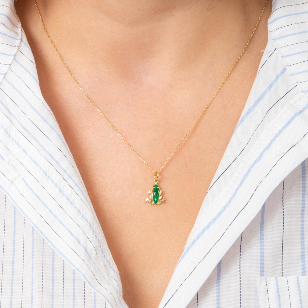 Gold Frog Necklace - Goldstore