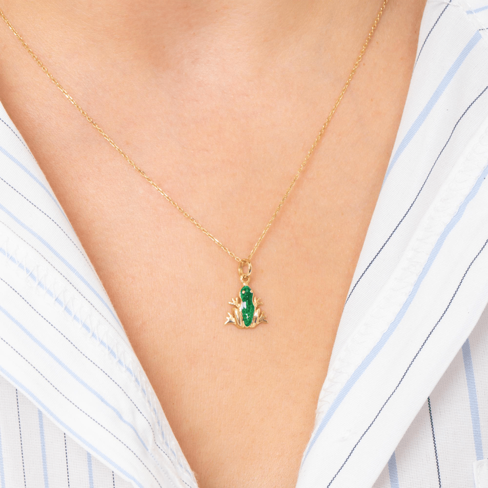 Gold Frog Necklace - Goldstore