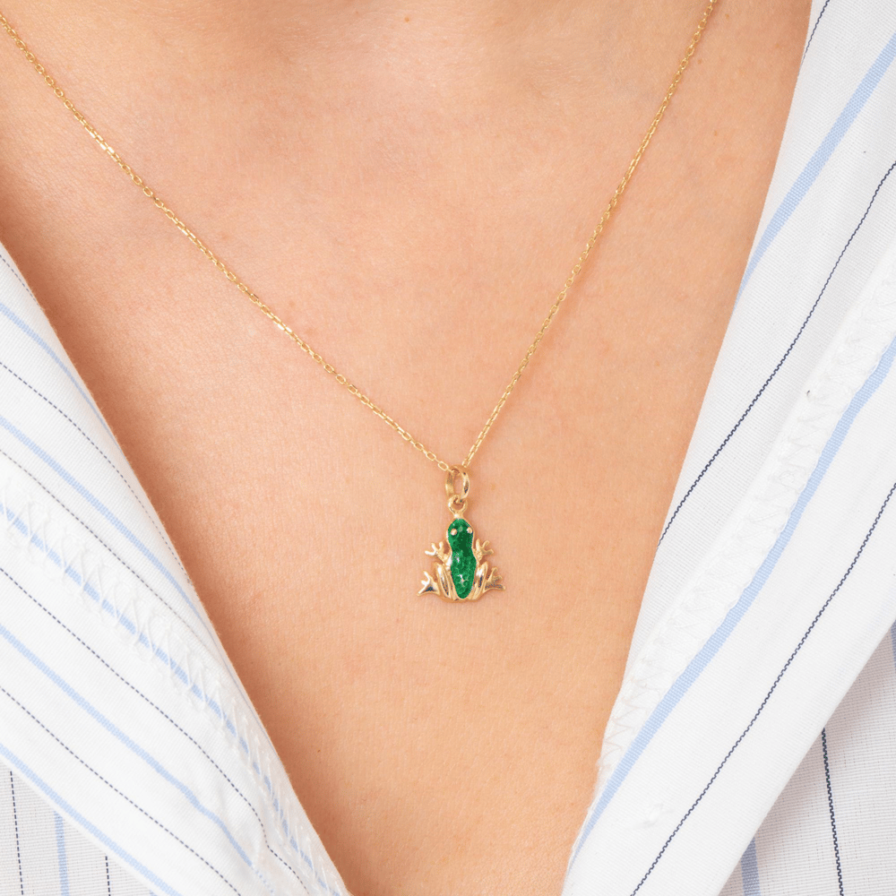Gold Frog Necklace - Goldstore