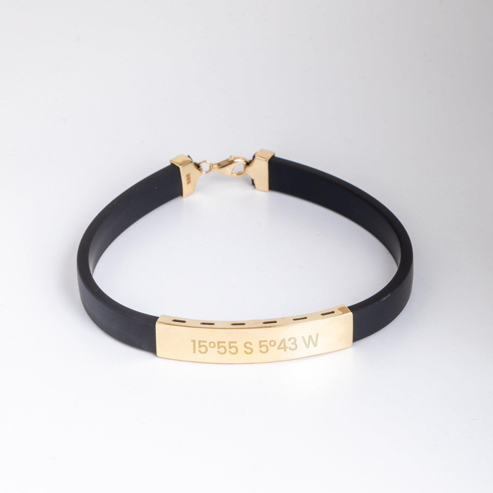 Gold Men's Bar Bracelet - Goldstore