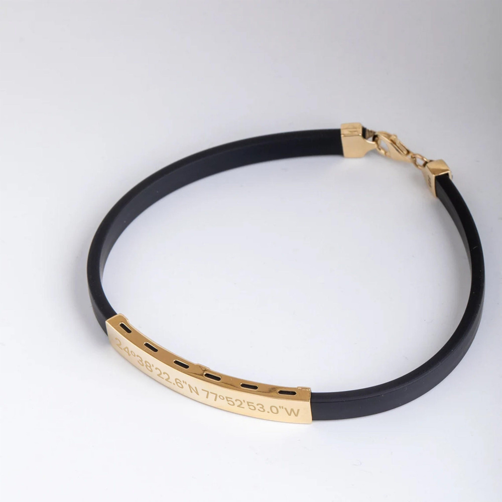 Gold Men's Bar Bracelet - Goldstore
