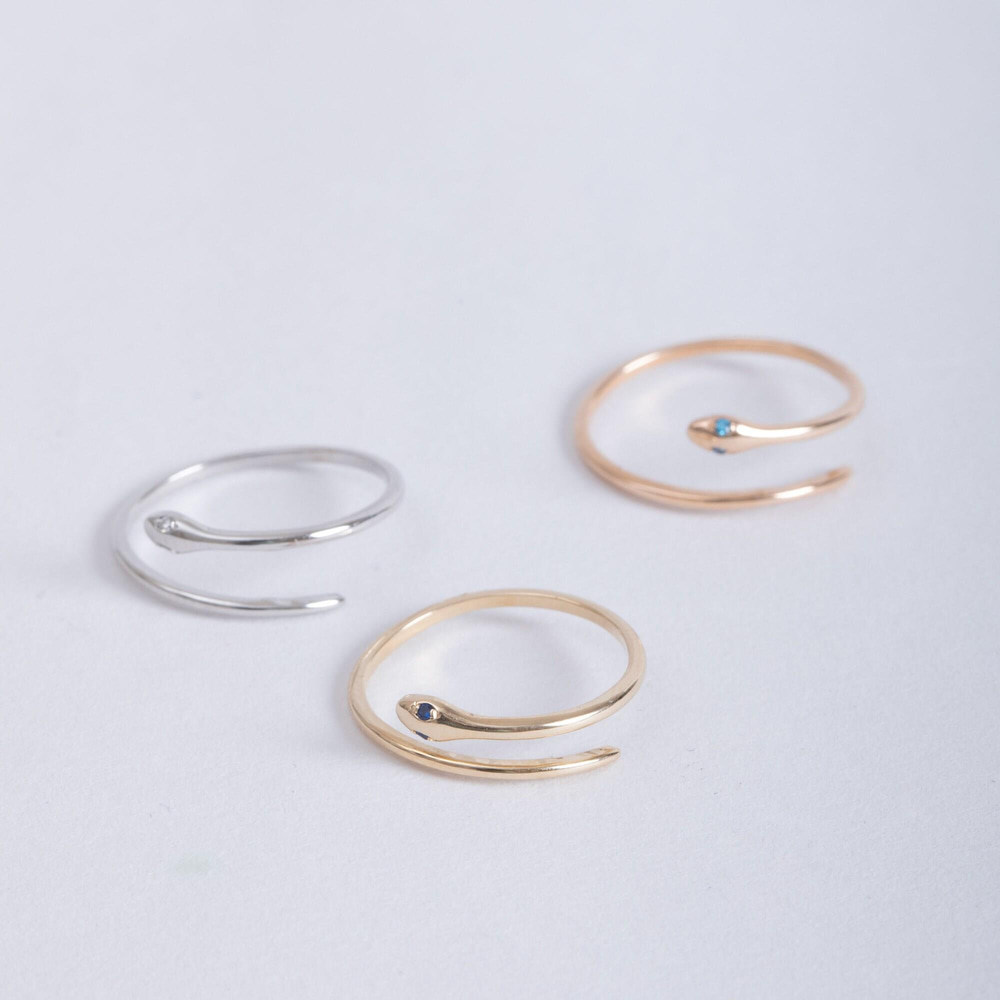 Altın Yılan Figürlü İnce Yüzük - Goldstore