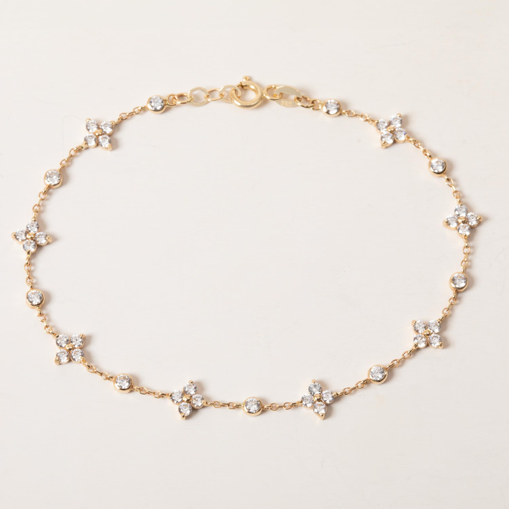 Altın Çok Taşlı Zirkon Bileklik - Goldstore