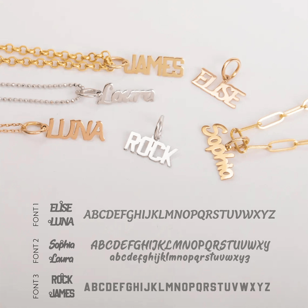 Gold Personalized Letter Necklace - Goldstore