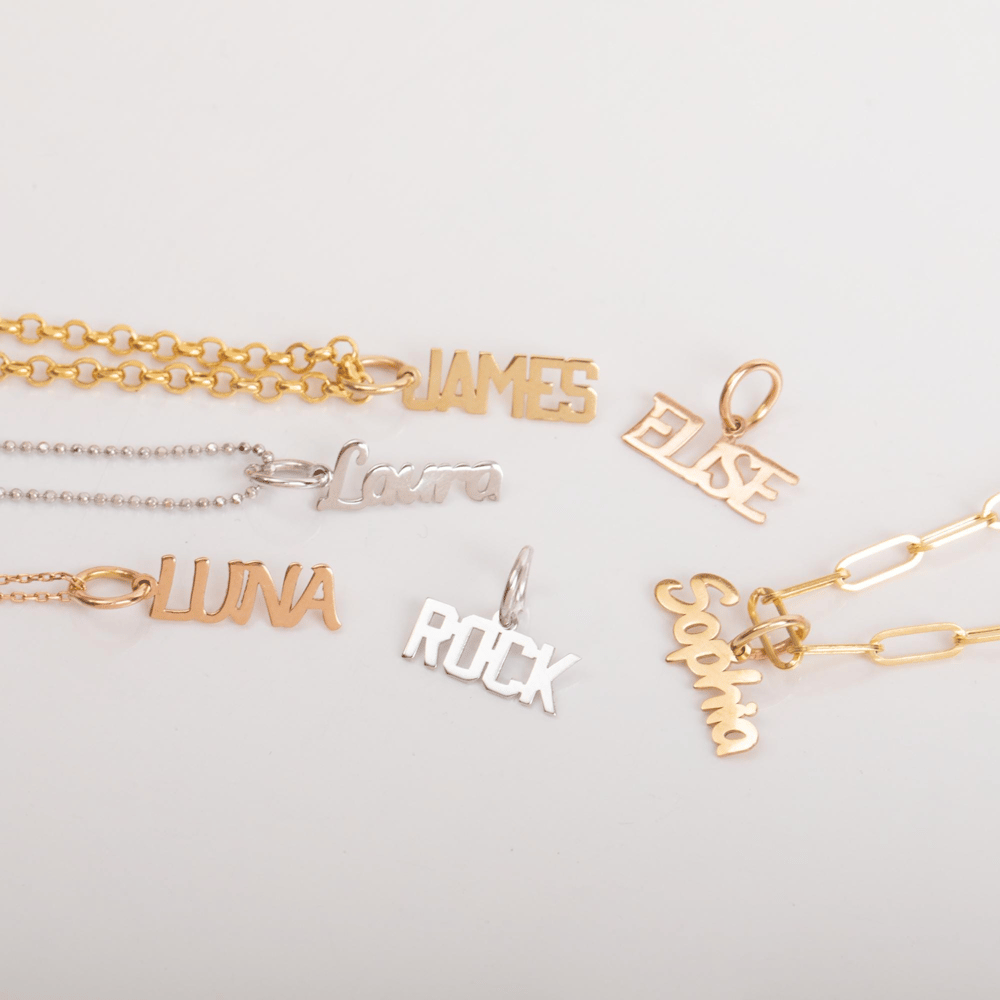 Gold Personalized Letter Necklace - Goldstore